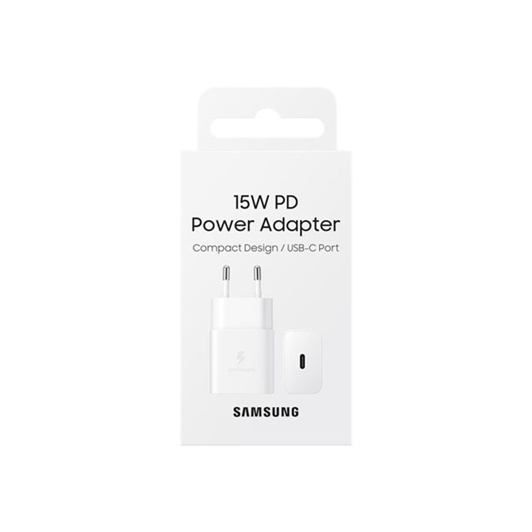 Samsung 15W Power Adapter no cable White Samsung 15W Power Adapter no cable White