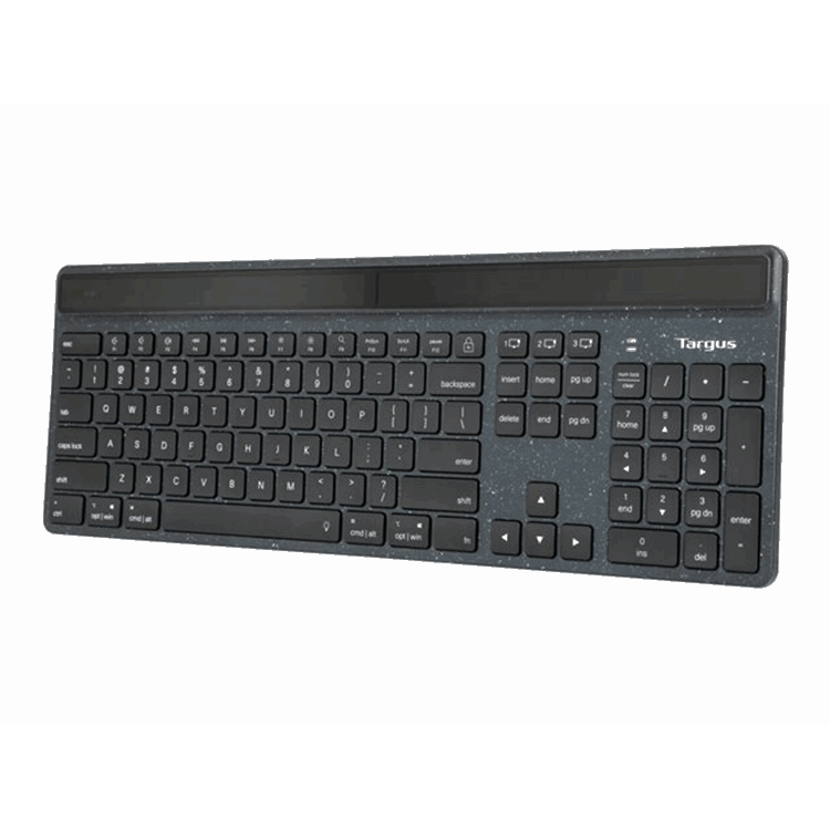 EcoSmart Energy Harvesting Antimicrobial Bluetooth Keyboard (DE)
