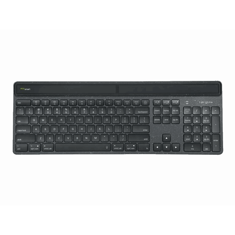 EcoSmart Energy Harvesting Antimicrobial Bluetooth Keyboard (DE)