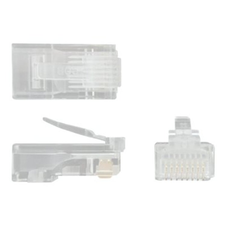 Cat5e RJ45 modular plug connector braide