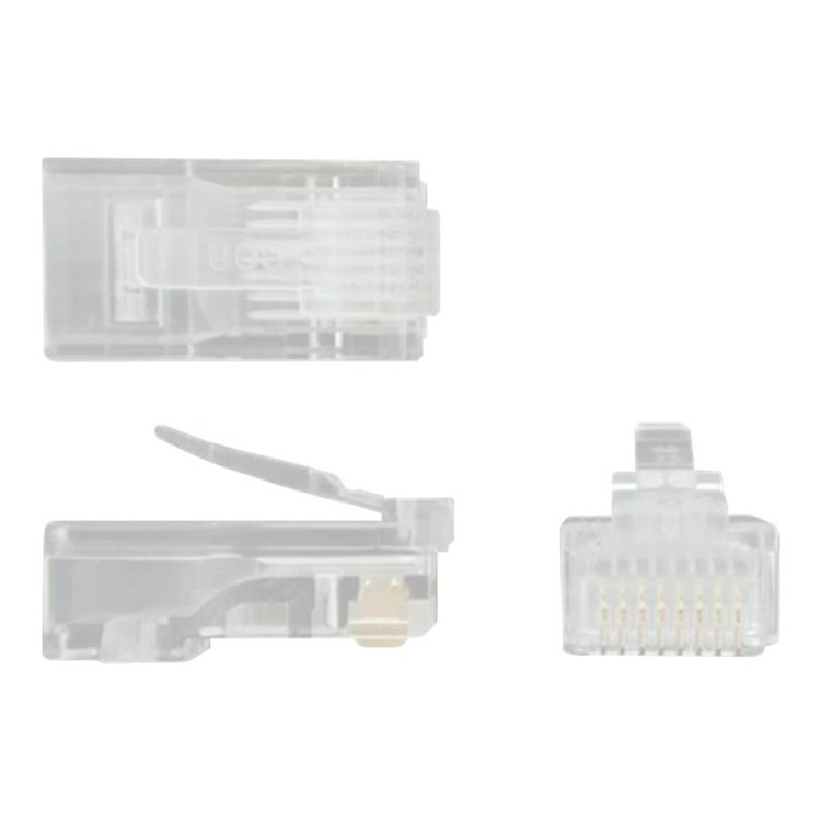 Cat5e RJ45 modular plug connector braide