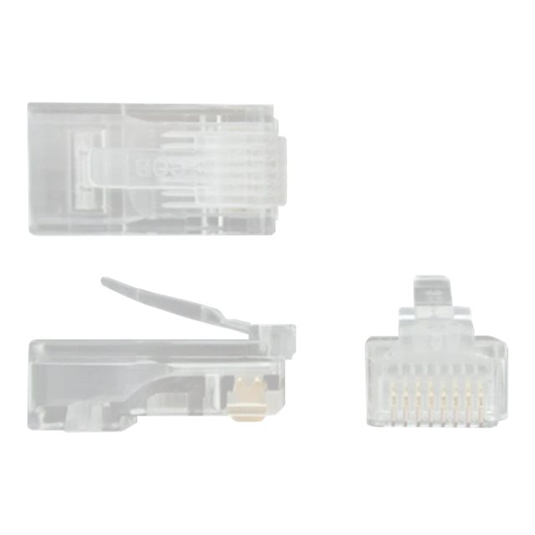 Cat5e RJ45 modular plug connector braide