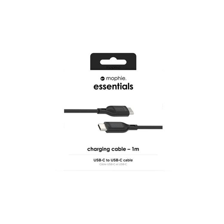 mophie Ess Cable USBC USBC 1M FG Black mophie Ess Cable USBC USBC 1M FG Black