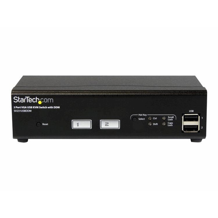 2 Port USB VGA KVM Switch with DDM 2 Port USB VGA KVM Switch with DDM