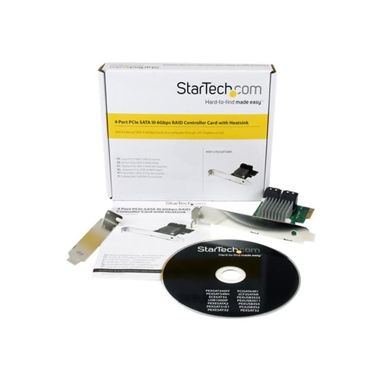 4-port PCI Express SATA III 6 Gbps RAID