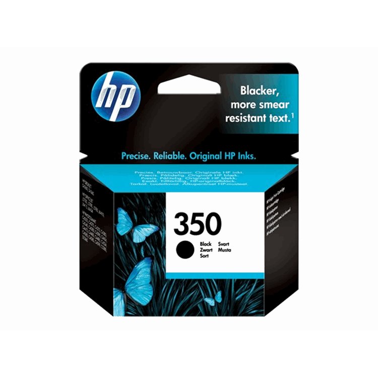HP Ink cartridge no.350 black 4.5ml with Vivera Ink for D4360/J6410/C4280/C4480/C4580/D5360