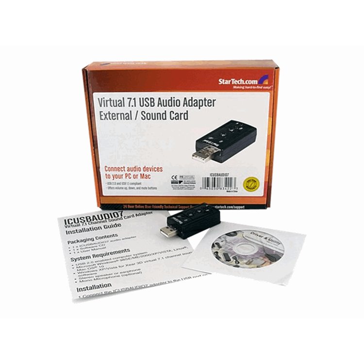 VIRTUAL 7.1 USB STEREO AUDIO AD EXTERNAL VIRTUAL 7.1 USB STEREO AUDIO AD EXTERNAL