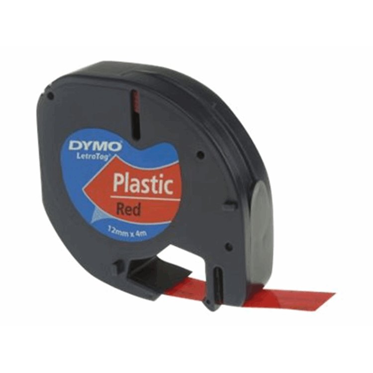 Tape/Plastic Red 12mx4mm f LetraTag Tape/Plastic Red 12mx4mm f LetraTag