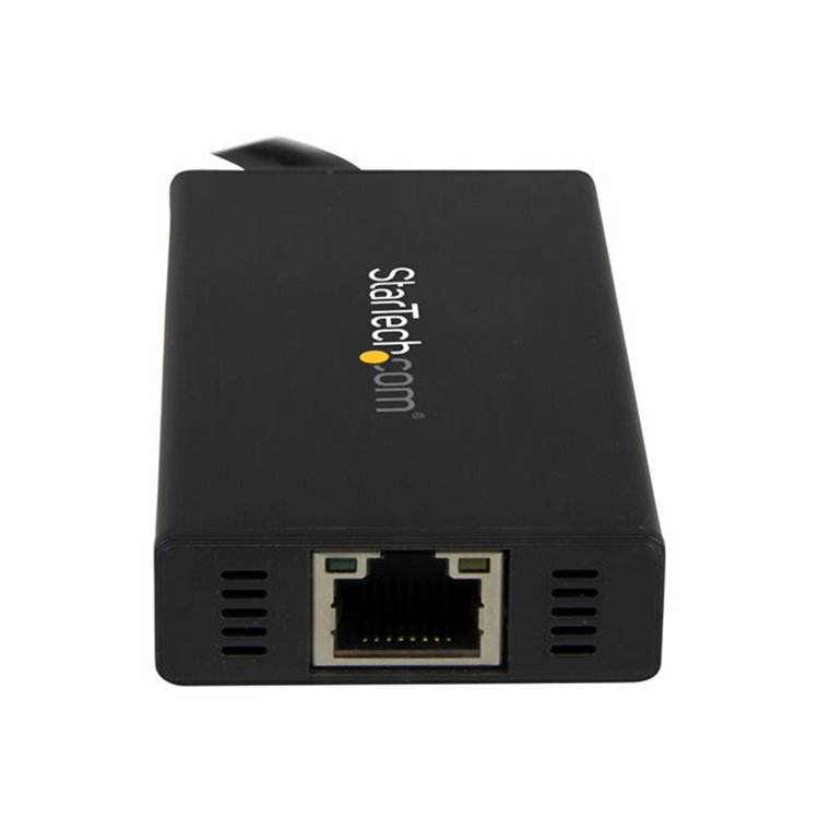 Portable USB 3.0 Hub w/ Gigabit Ethernet