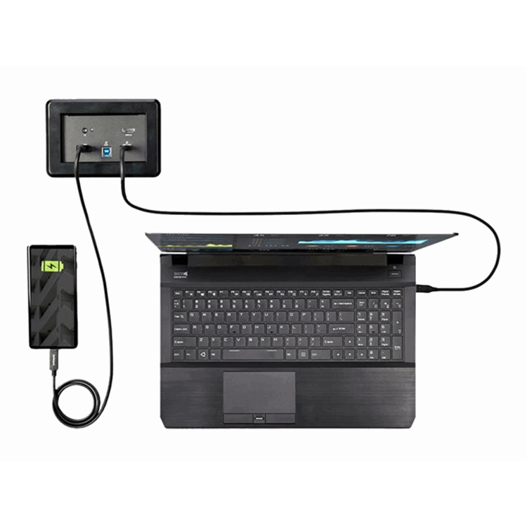 In-Table Conference Room Laptop Dock In-Table Conference Room Laptop Dock