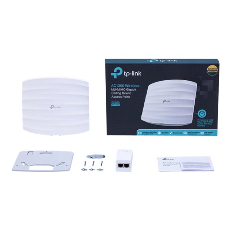 AC1350 Wireless Dual Band Gigabit Ceiling Mount Access Point Qualcomm 450Mbps at 2.4GHz + 867Mbps at