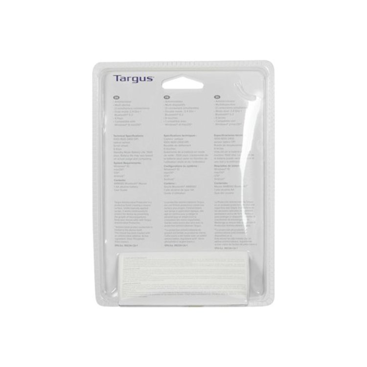Targus Antimicrobial Mid-size Dual ModeWireless Optical Mouse Targus Antimicrobial Mid-size Dual ModeWireless Optical Mouse