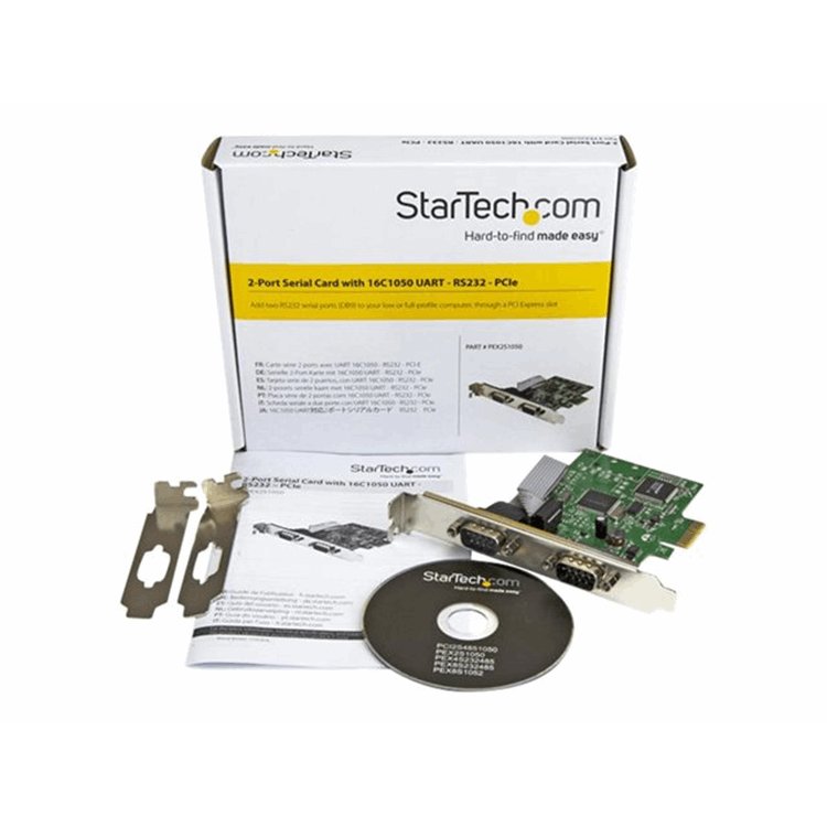 2-Port PCIe Serial Card w/ 16C1050 UART 2-Port PCIe Serial Card w/ 16C1050 UART