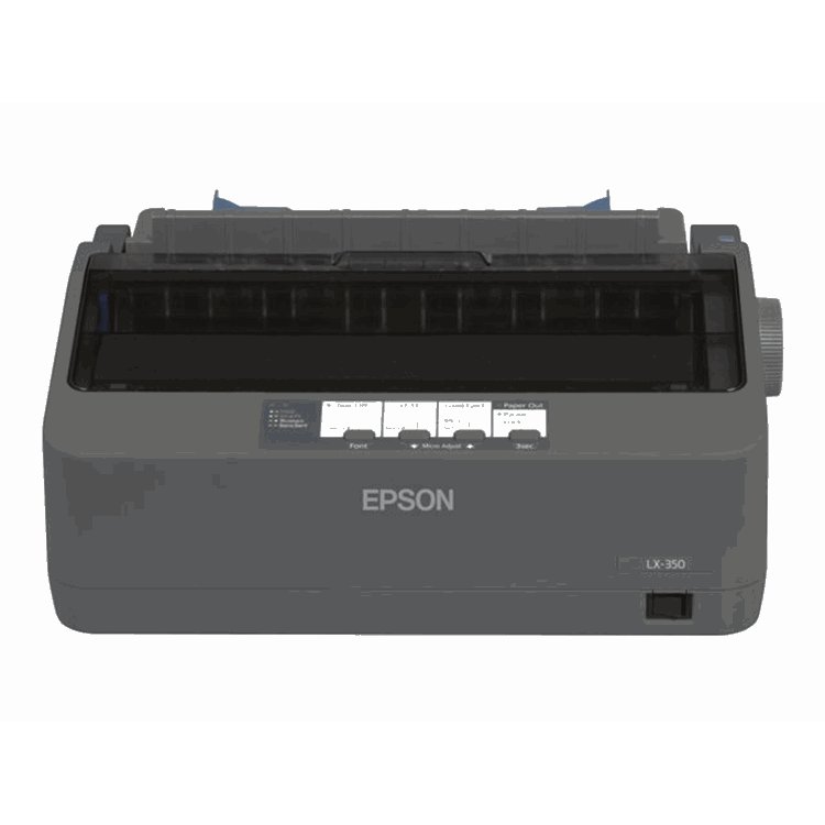 LX-350 Dot matrix printer. 9 pins. 80 column. original + 4 copies. 347 cps HSD (10 cpi). Epson ESC/P