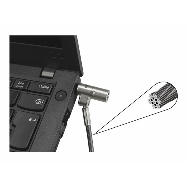 Security Cable Nano Lock Ultra Slim masterkey 2 5x6 mm slot