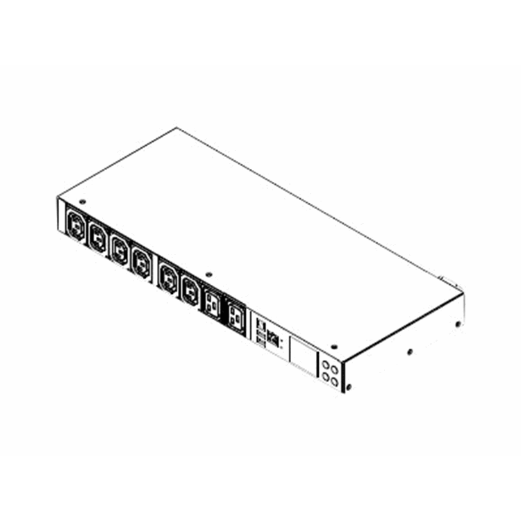 1PH 230V 16A (16A rated) 8 outlets