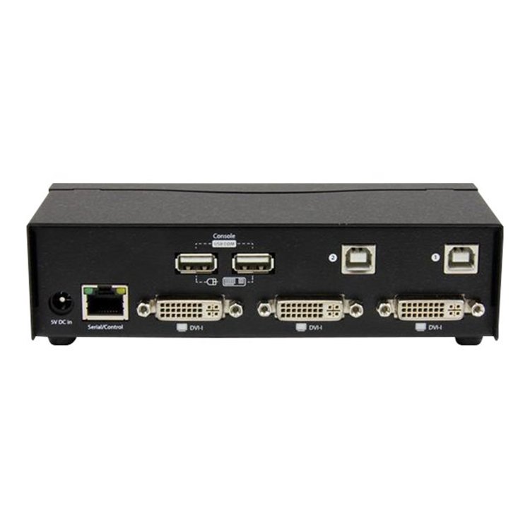 2 Port USB DVI KVM Switch with DDM Fast