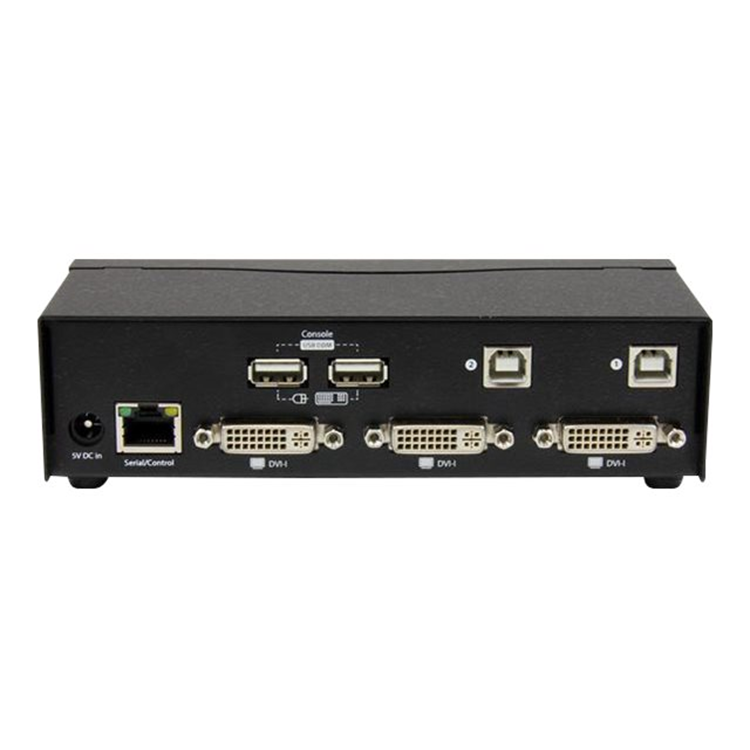 2 Port USB DVI KVM Switch with DDM Fast