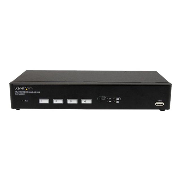 4 Port USB VGA KVM Switch with DDM Fast