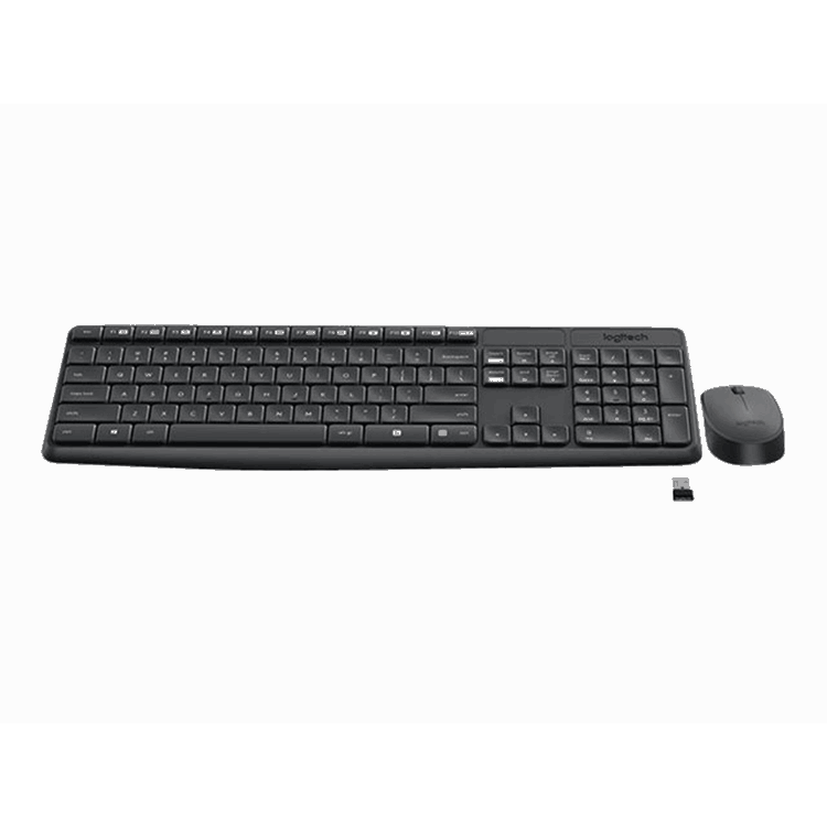 MK235 Wireless Keyboard and Mouse Combo-GREY-NLB-2.4GHZ-CENTRAL-(GREY KEYS GREYBTM)