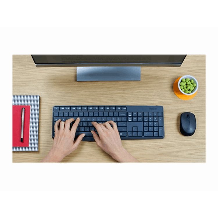 MK235 Wireless Keyboard and Mouse Combo-GREY-NLB-2.4GHZ-CENTRAL-(GREY KEYS GREYBTM)