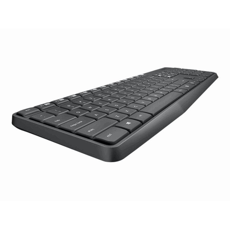 MK235 Wireless Keyboard and Mouse Combo-GREY-NLB-2.4GHZ-CENTRAL-(GREY KEYS GREYBTM)