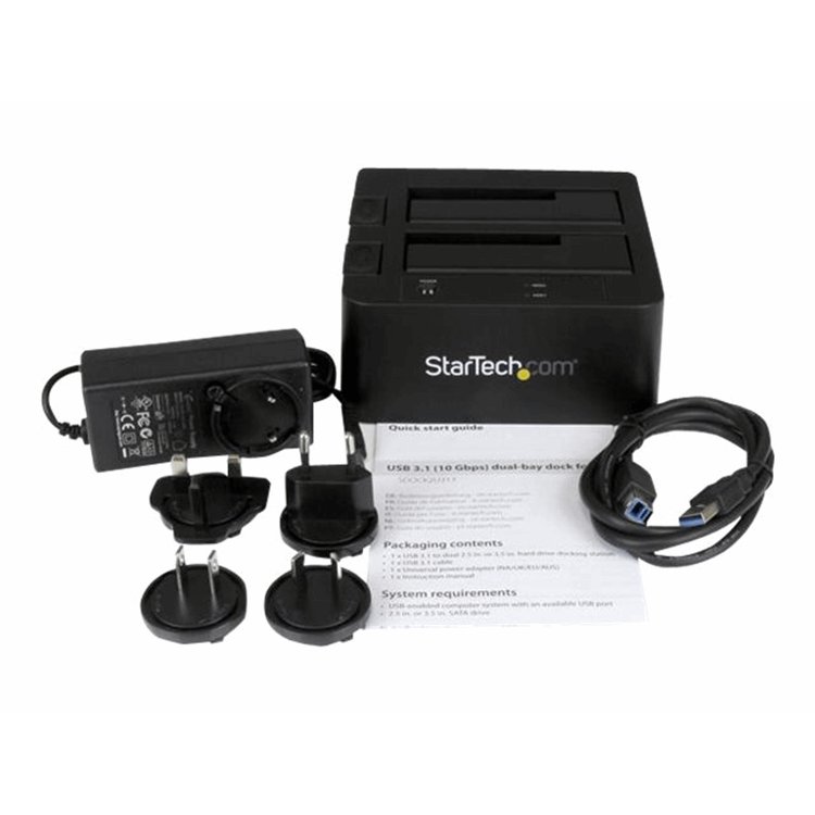 USB 3.1 Gen 2 (10Gbps) Dual-bay Dock