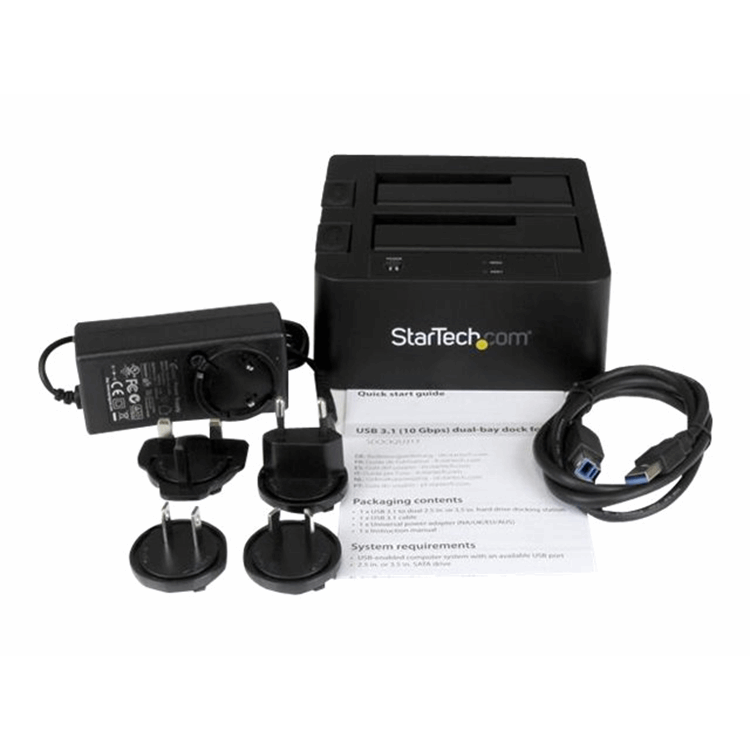 USB 3.1 Gen 2 (10Gbps) Dual-bay Dock