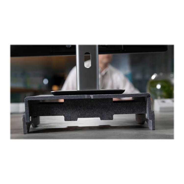 Q-riser 110 Circular Monitor Stand grey
