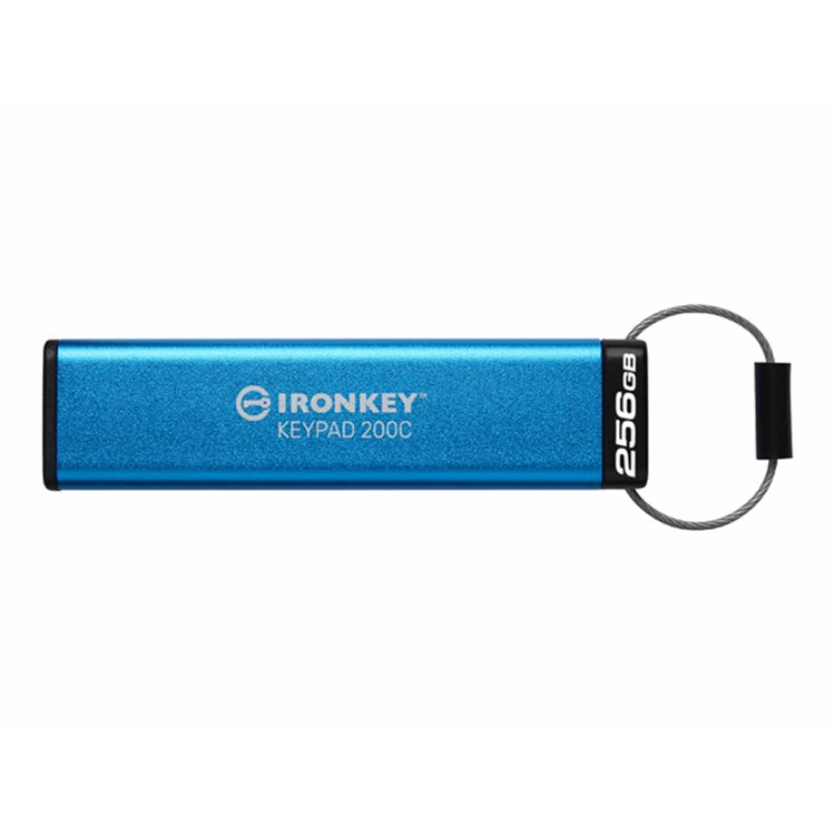 256GB USB-C IronKey Keypad 200C FIPS Lvl