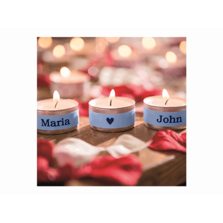 TZEMQ531 12MM BLACK ON PASTEL BLUE TAPE