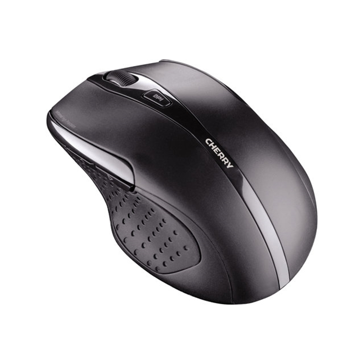 MW 3000 wireless mouse black USB. 2.4GHz wireless technology/non-slip rubber sides/on-off button for