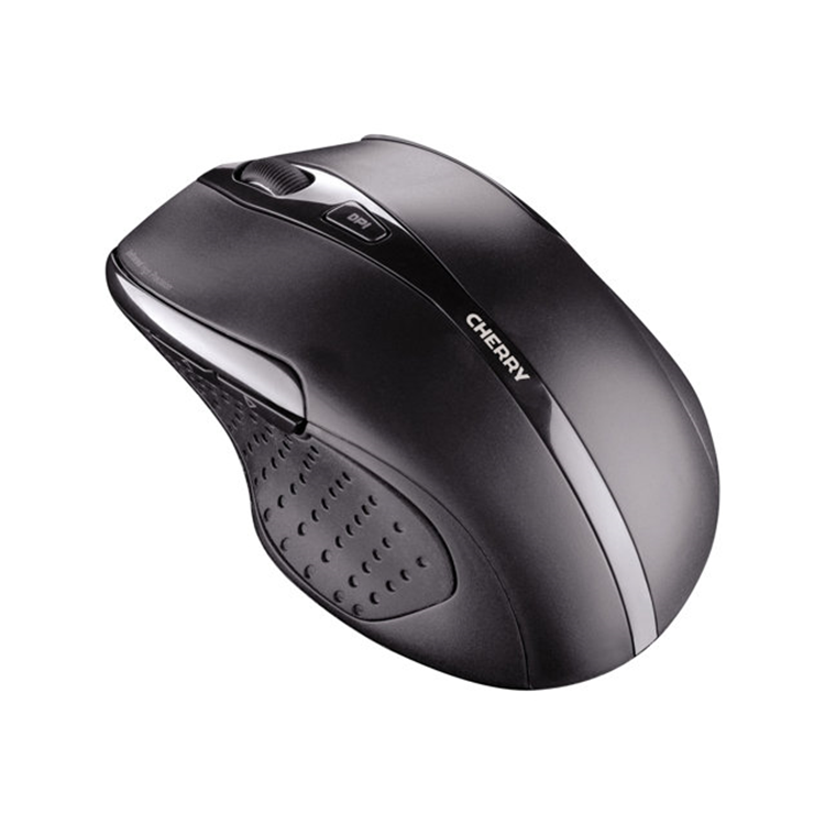 MW 3000 wireless mouse black USB. 2.4GHz wireless technology/non-slip rubber sides/on-off button for
