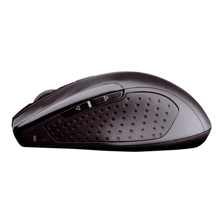 MW 3000 wireless mouse black USB. 2.4GHz wireless technology/non-slip rubber sides/on-off button for