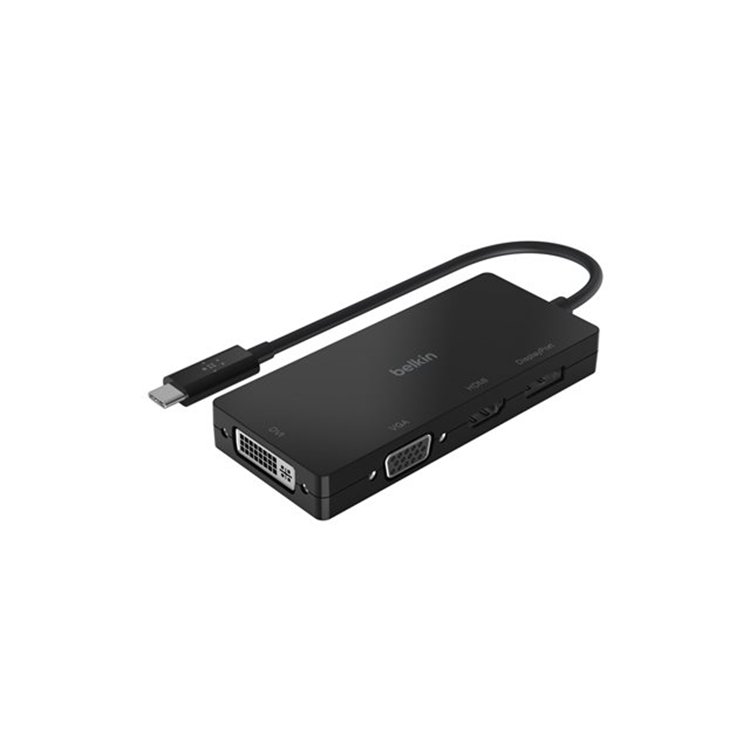 USB-C to VGA+Charge Adapter BLK 60W