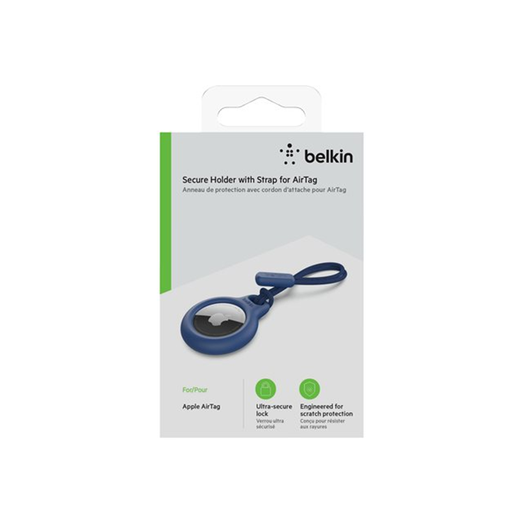 BELKIN AirTag Holder with Strap Blue