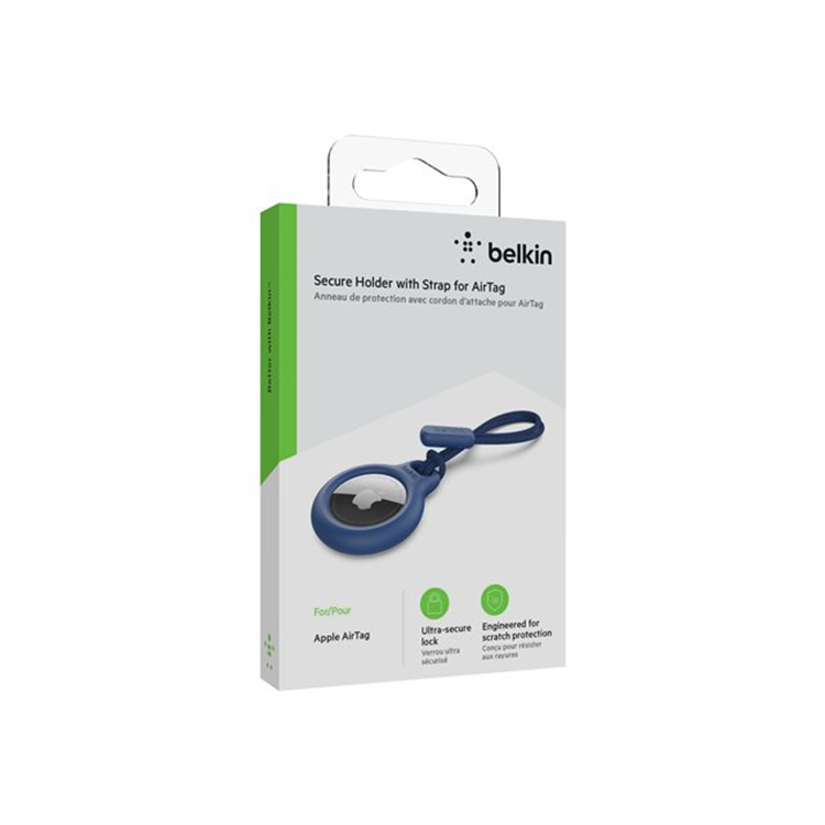 BELKIN AirTag Holder with Strap Blue