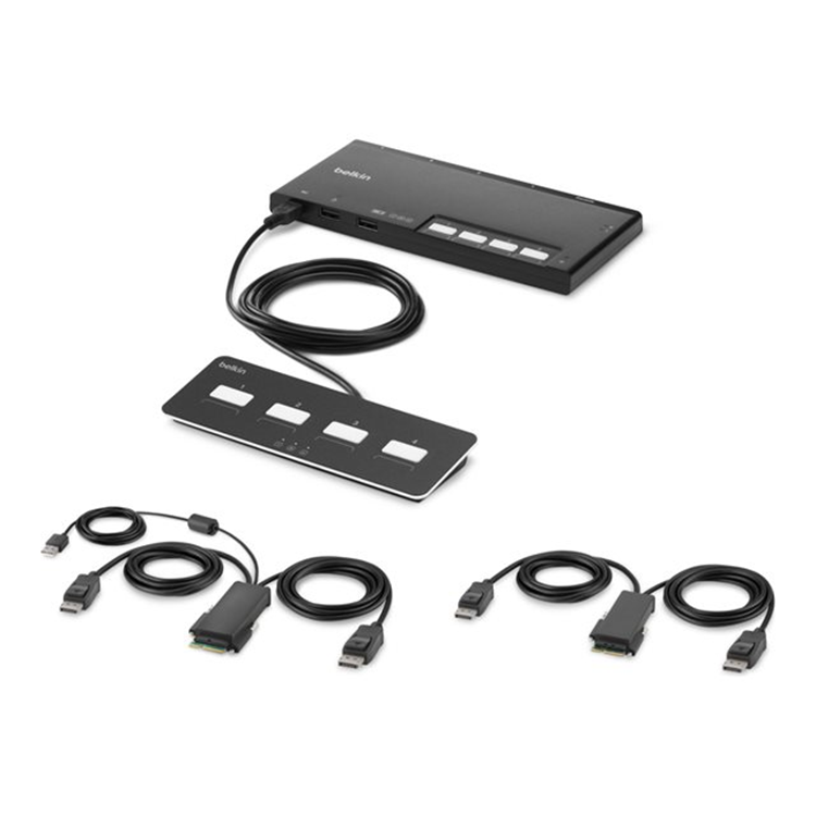 4-Port Dual Head DP Modular Secure KVM S