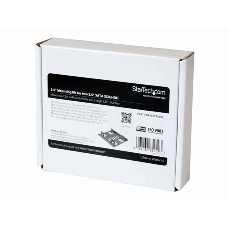 Dual 2.5IN SATA HDD to 3.5 Bay Mnt Brckt