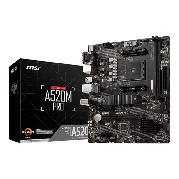 MSI A520M PRO AM4 M-ATX MB