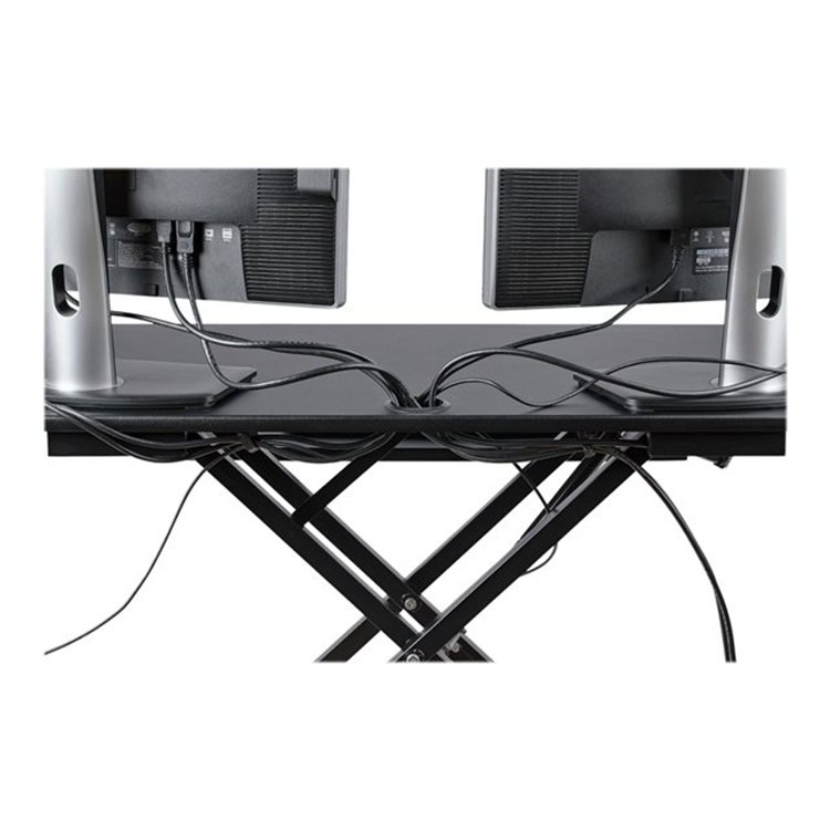 Corner Sit Stand Desk Converter 35x21in