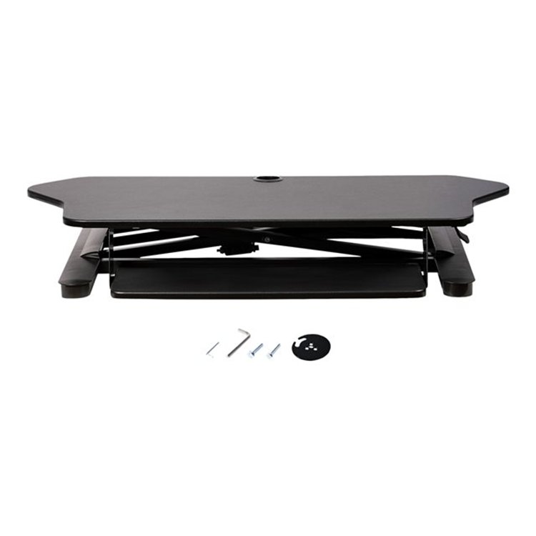 Corner Sit Stand Desk Converter 35x21in