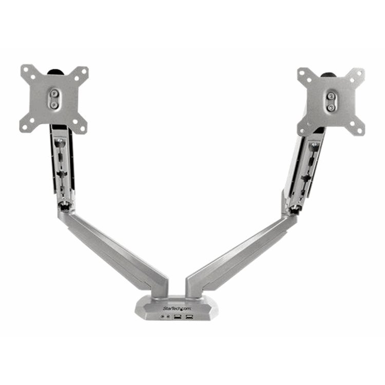 Desk Mount Dual Monitor Arm w/USB/Audio