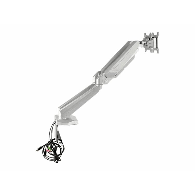 Desk Mount Dual Monitor Arm w/USB/Audio
