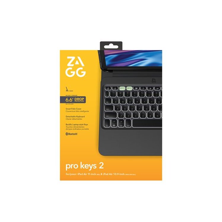 ZAGG KB ProKey 2 iPad Air 11 M2 Bl Azert ZAGG KB ProKey 2 iPad Air 11 M2 Bl Azert