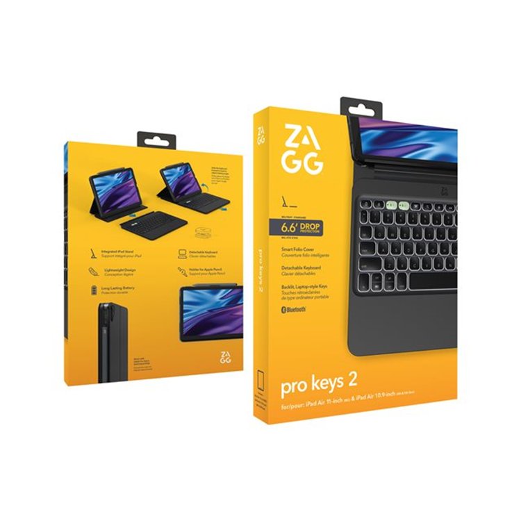 ZAGG KB ProKey 2 iPad Air 11 M2 Bl Azert ZAGG KB ProKey 2 iPad Air 11 M2 Bl Azert