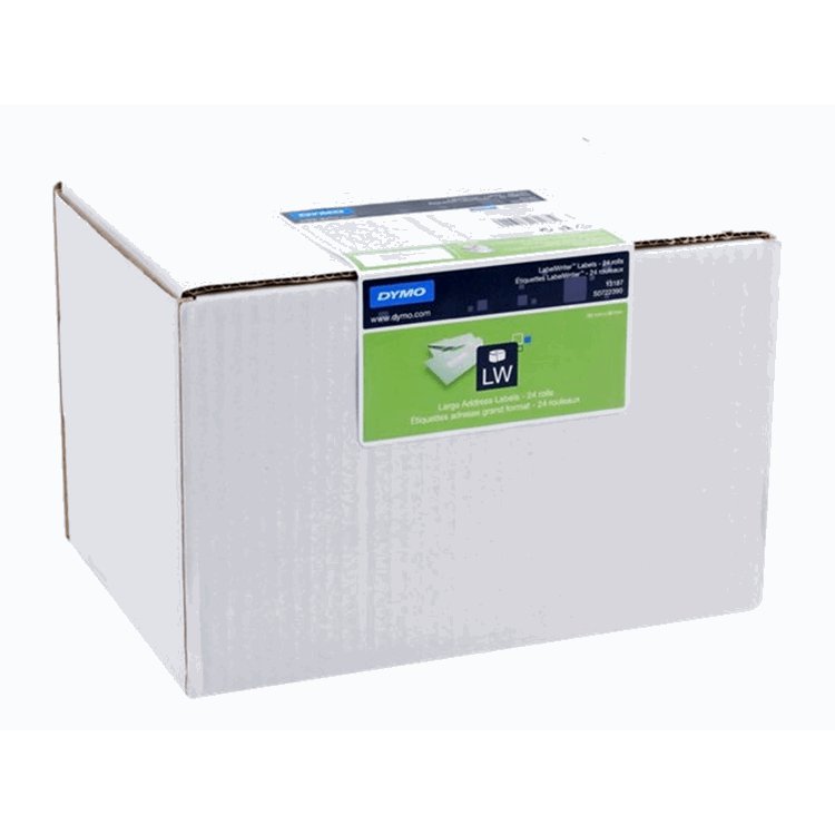 LW GROTE ADRESETIKET WIT 36*89MM (24X260) LW GROTE ADRESETIKET WIT 36*89MM (24X260)
