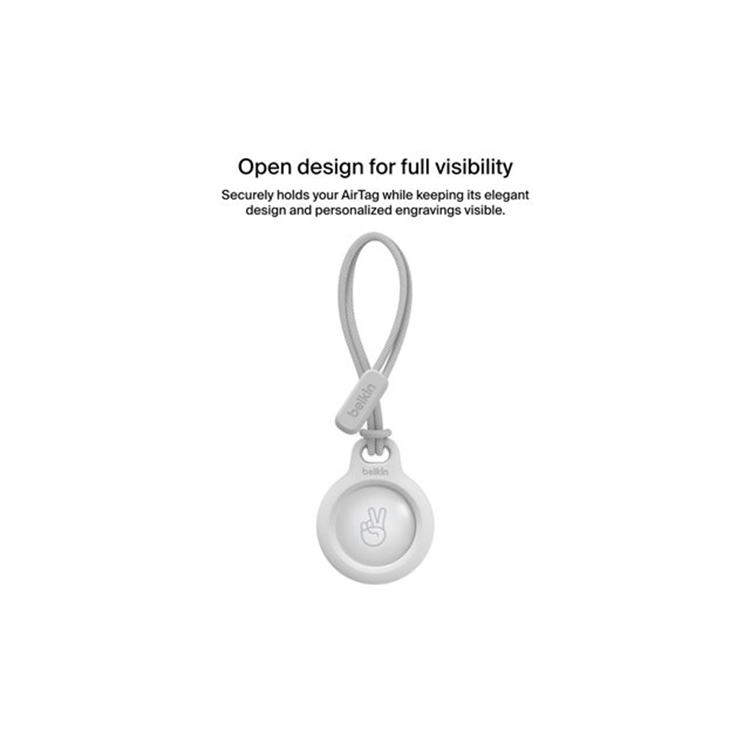 BELKIN AirTag Holder with Strap White