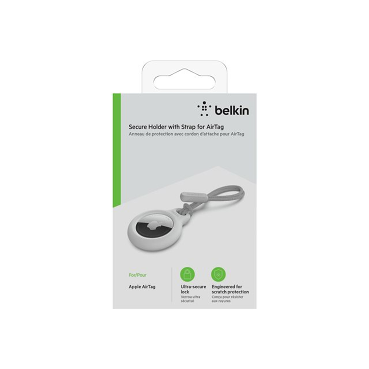 BELKIN AirTag Holder with Strap White
