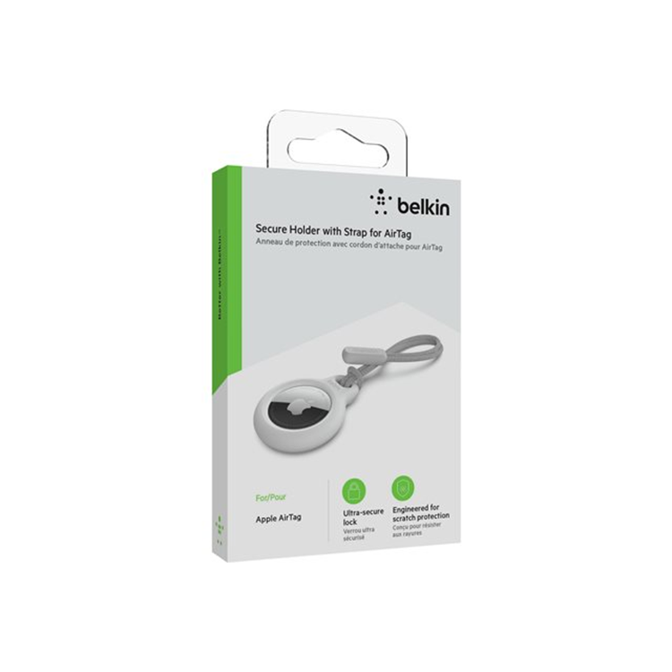 BELKIN AirTag Holder with Strap White